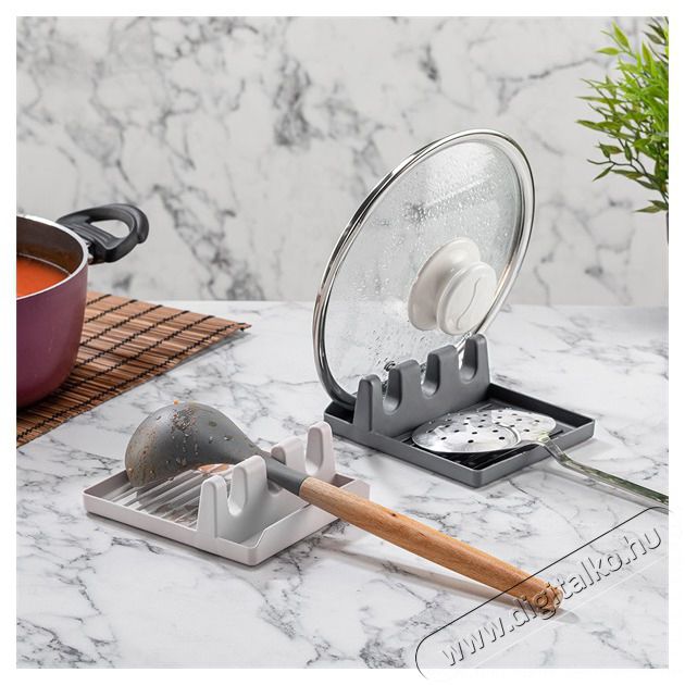 Luxplastic IRIS BSF-00893 fedő &eacute;s kan&aacute;l tart&oacute;, r&oacute;zsasz&iacute;n, antracit vagy elef&aacute;ntcsont sz&iacute;nű Konyhai term&eacute;kek - Egy&eacute;b / Konyhai kieg&eacute;sz&iacute;tő - 513882