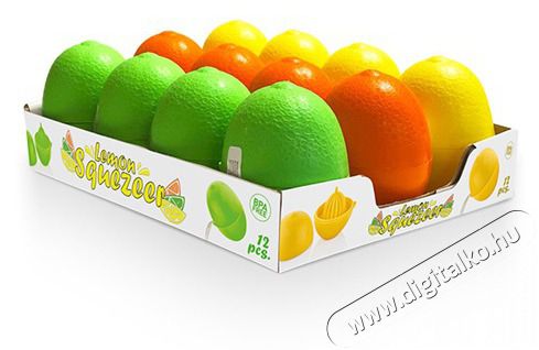 Luxplastic IRIS L-00217 Limonex citrom facsar&oacute;, z&ouml;ld, narancs vagy citroms&aacute;rga sz&iacute;nű Konyhai term&eacute;kek - Konyhai kisg&eacute;p (elők&eacute;sz&iacute;t&eacute;s / feldolgoz&aacute;s) - Citrus / gy&uuml;m&ouml;lcs facsar&oacute; - 513881