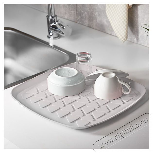 Luxplastic IRIS L-00785 Mosgat&aacute;shoz szilikon t&aacute;lca, r&oacute;zsasz&iacute;n, antracit vagy elef&aacute;ntcsont sz&iacute;nű Konyhai term&eacute;kek - Mosogat&oacute; - Mosogat&oacute;t&aacute;lca - 513866