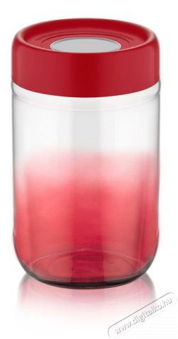 Luxplastic IRIS C-00422 Rainbow piros &uuml;veg t&aacute;rol&oacute; 660ml H&aacute;ztart&aacute;s / Otthon / K&uuml;lt&eacute;r - Lak&aacute;sfelszerel&eacute;s - T&aacute;rol&oacute; - 514661