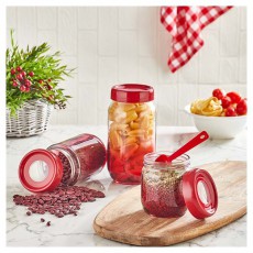 Luxplastic IRIS C-00422 Rainbow piros &uuml;veg t&aacute;rol&oacute; 660ml H&aacute;ztart&aacute;s / Otthon / K&uuml;lt&eacute;r - Lak&aacute;sfelszerel&eacute;s - T&aacute;rol&oacute; - 514661