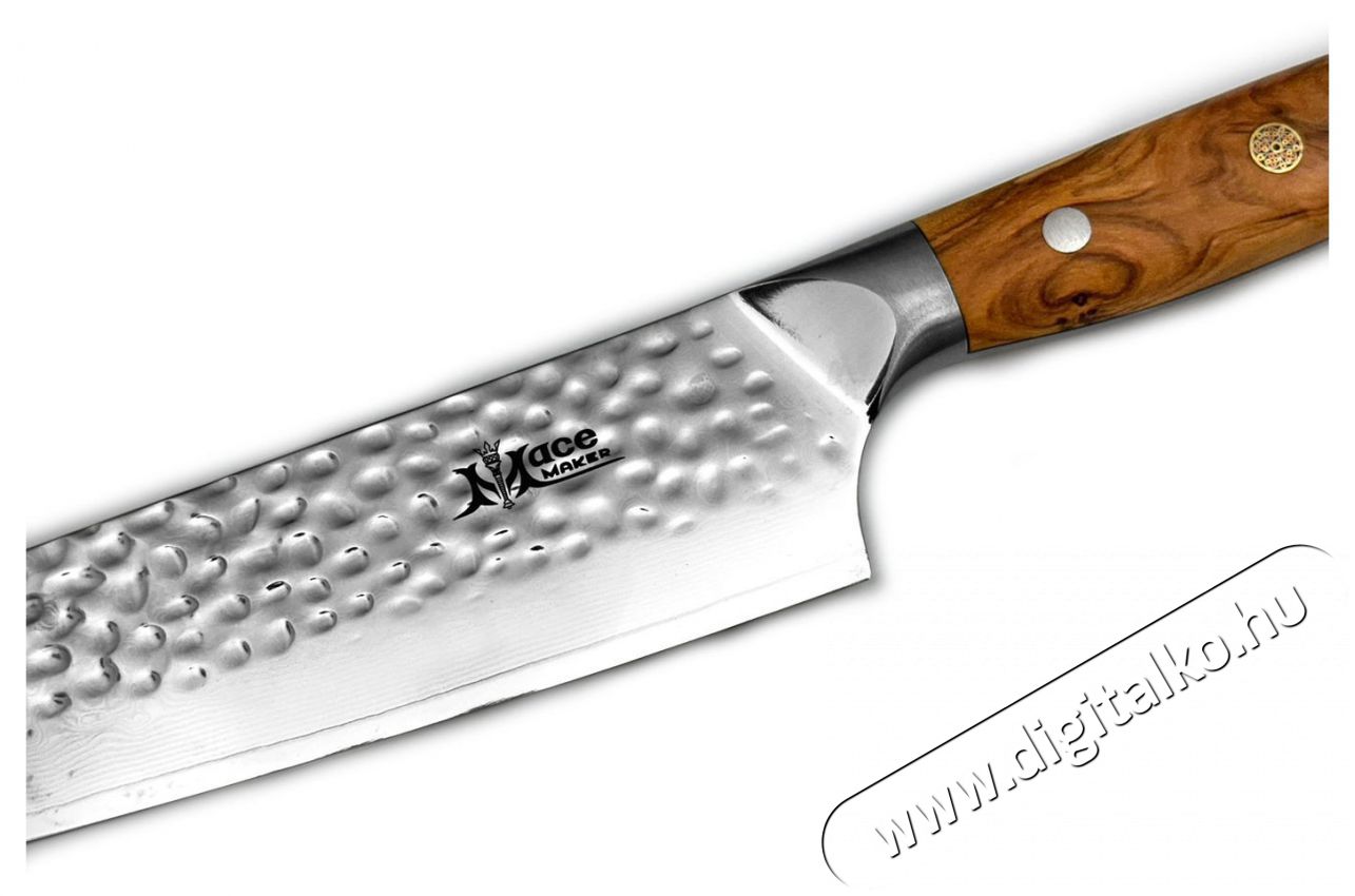 MaceMaker OLIVIERO SANTOKU SanMai damaszkuszi konyhak&eacute;s Konyhai term&eacute;kek - Konyhai eszk&ouml;z - K&eacute;s / oll&oacute; - 522448