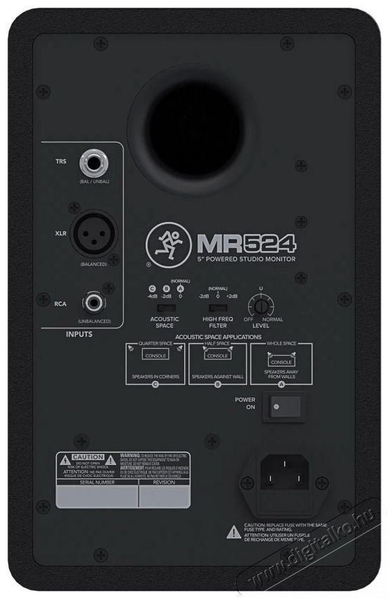 MACKIE MR524 Iroda &eacute;s sz&aacute;m&iacute;t&aacute;stechnika - PC hangsz&oacute;r&oacute; / hangfal - 511457