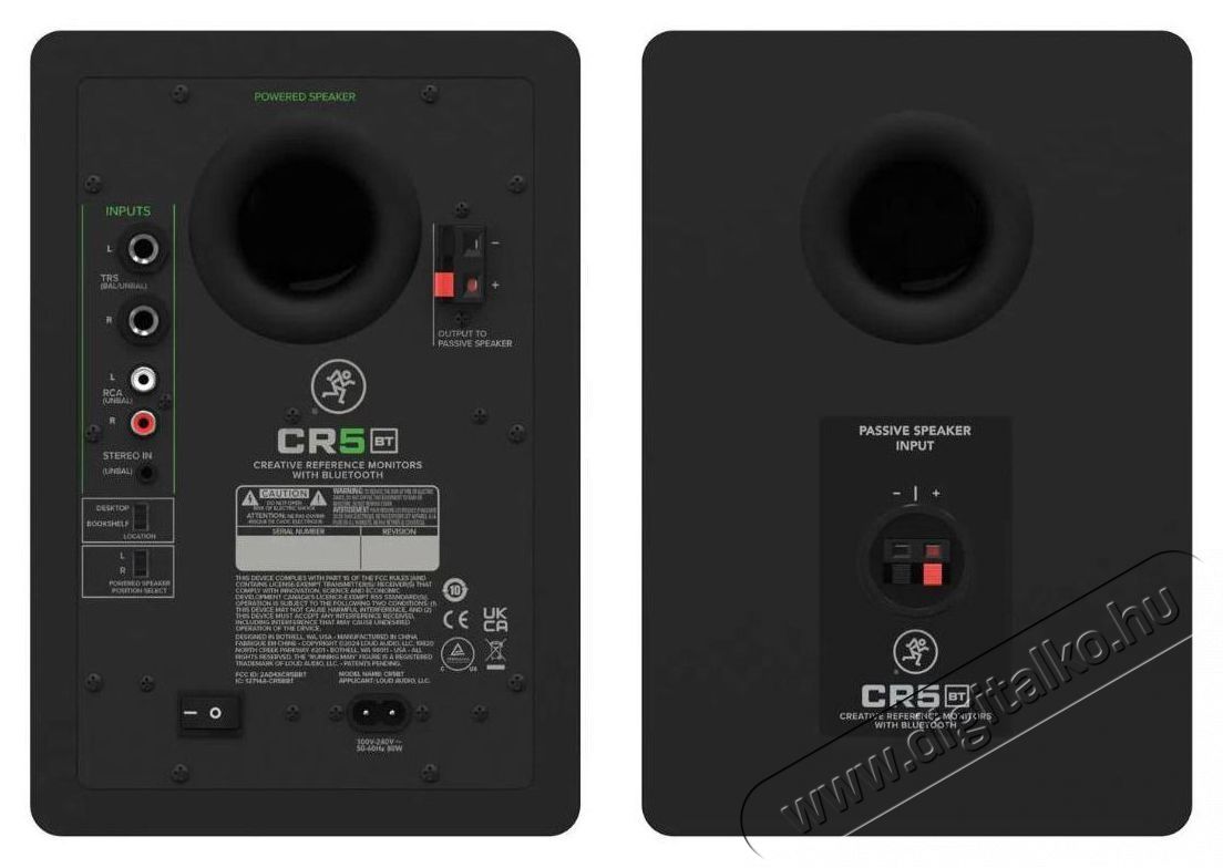 MACKIE CR5BT Audio-Video / Hifi / Multim&eacute;dia - Hangfal - Hangfalszett - &Aacute;ll&oacute; / front hangfal - 522465