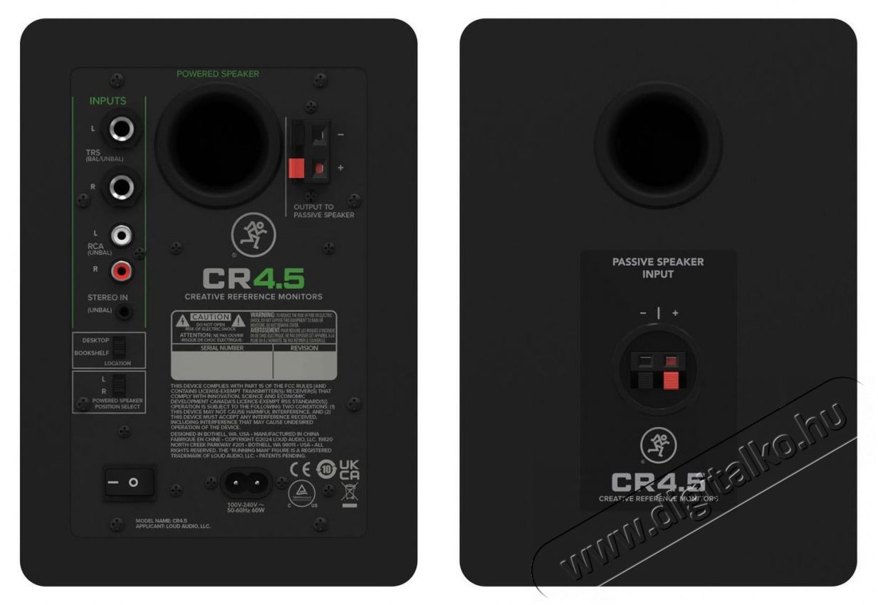 MACKIE CR4.5 Audio-Video / Hifi / Multim&eacute;dia - Hangfal - Hangfalszett - &Aacute;ll&oacute; / front hangfal - 522456