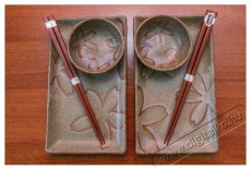 Made In Japan Sushi set vir&aacute;g mot&iacute;vummal vil&aacute;gosz&ouml;ld 6 db Konyhai term&eacute;kek - Ed&eacute;ny - Ed&eacute;ny k&eacute;szlet - 522474