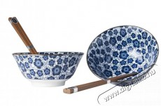 Made In Japan Blue Plum Design T&aacute;lk&eacute;szlet p&aacute;lcik&aacute;kkal, 400 ml, 2 db Konyhai term&eacute;kek - Egy&eacute;b / Konyhai kieg&eacute;sz&iacute;tő - 527428