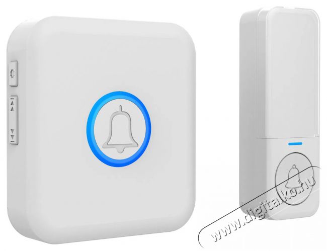 Maketop  YF-102 kinetic doorbell, feh&eacute;r H&aacute;ztart&aacute;s / Otthon / K&uuml;lt&eacute;r - Lak&aacute;sfelszerel&eacute;s - Csengő - 519535