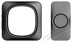 Maketop  Z-502 wireless doorbell AC, fekete H&aacute;ztart&aacute;s / Otthon / K&uuml;lt&eacute;r - Lak&aacute;sfelszerel&eacute;s - Csengő - 519538