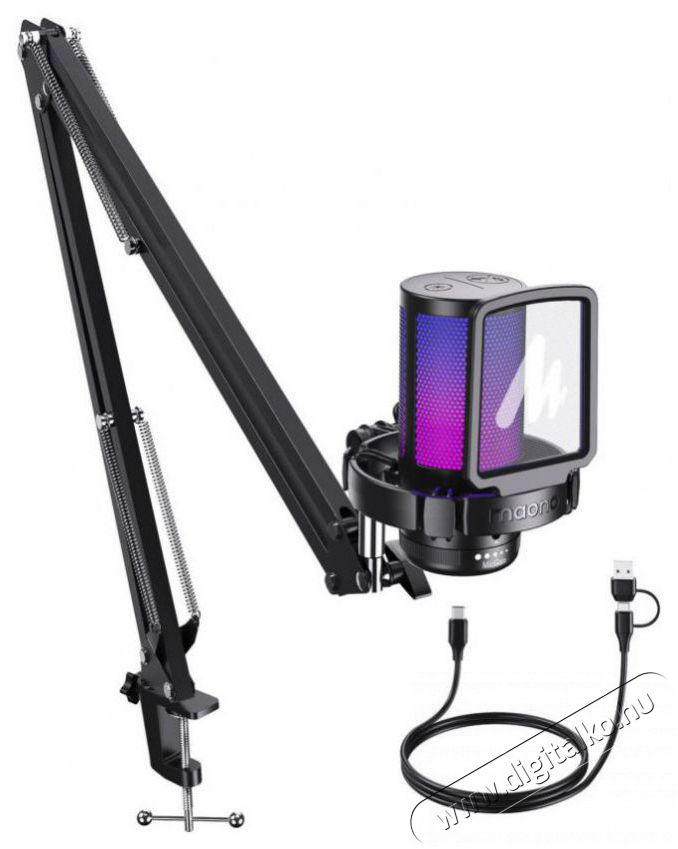 MAONO DGM20S Black Fot&oacute;-Vide&oacute; kieg&eacute;sz&iacute;tők - Mikrofon - Fot&oacute;-vide&oacute; mikrofon - 525283