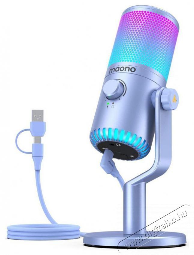 MAONO DM30 RGB Purple Fot&oacute;-Vide&oacute; kieg&eacute;sz&iacute;tők - Mikrofon - Mikrofon r&aacute;di&oacute;knak - 525291