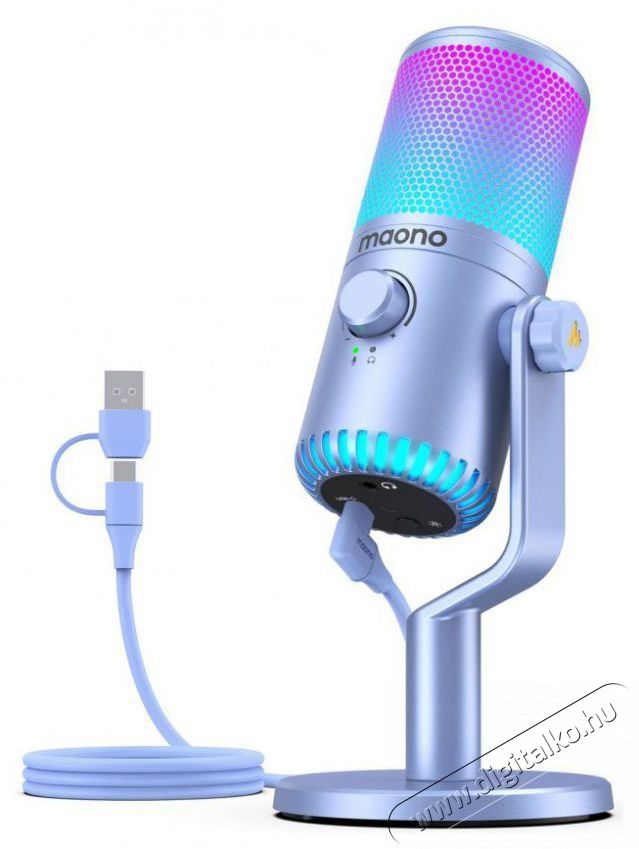 MAONO DM30 RGB Purple Fot&oacute;-Vide&oacute; kieg&eacute;sz&iacute;tők - Mikrofon - Mikrofon r&aacute;di&oacute;knak - 525291
