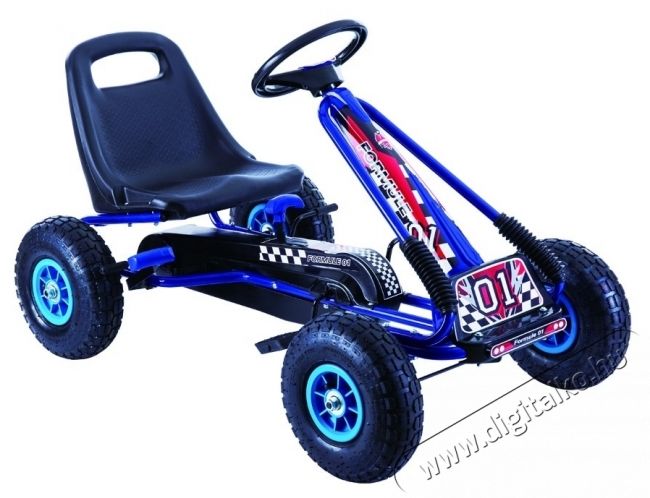 Mappy M-Toys Go-kart korm&aacute;nnyal &eacute;s ped&aacute;llal, Fekete/K&eacute;k H&aacute;ztart&aacute;s / Otthon / K&uuml;lt&eacute;r - J&aacute;t&eacute;k / Sport - Szabadt&eacute;ri j&aacute;t&eacute;k - 535433