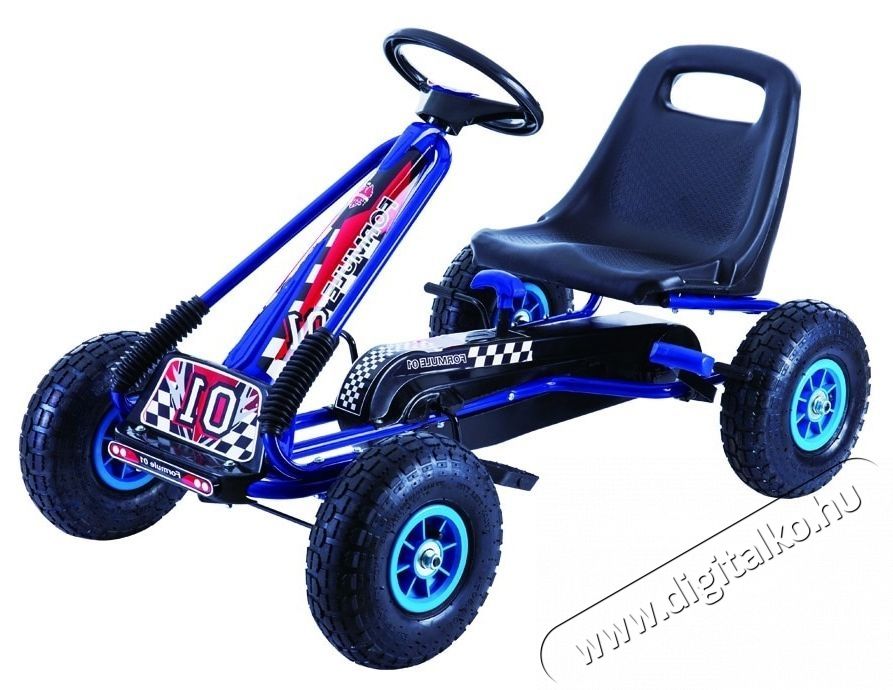 Mappy M-Toys Go-kart korm&aacute;nnyal &eacute;s ped&aacute;llal, Fekete/K&eacute;k H&aacute;ztart&aacute;s / Otthon / K&uuml;lt&eacute;r - J&aacute;t&eacute;k / Sport - Szabadt&eacute;ri j&aacute;t&eacute;k - 535433