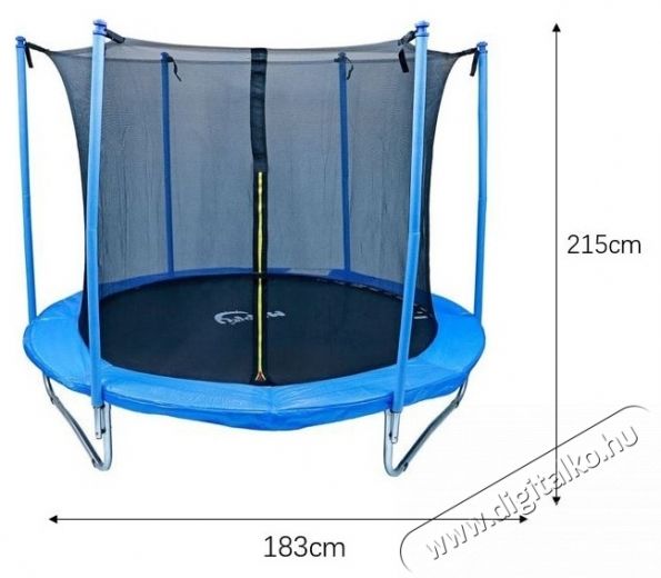 Mappy Trambulin v&eacute;dőh&aacute;l&oacute;val, 183 cm H&aacute;ztart&aacute;s / Otthon / K&uuml;lt&eacute;r - J&aacute;t&eacute;k / Sport - Szabadt&eacute;ri j&aacute;t&eacute;k - 535434