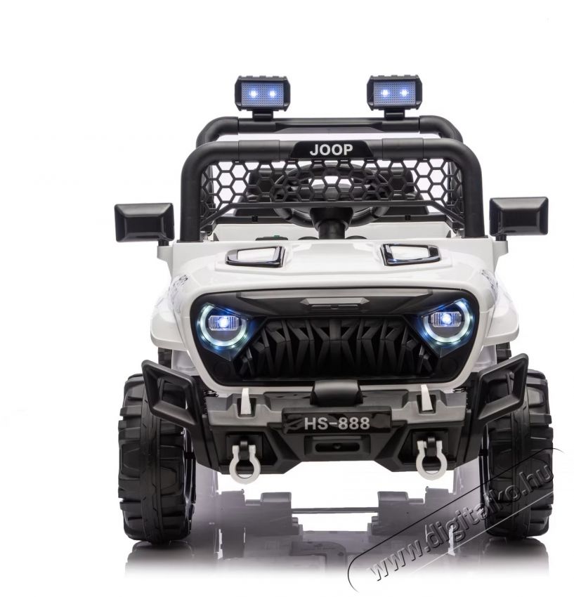 Mappy Go 4x4 elektromos gyerekaut&oacute;, t&aacute;vir&aacute;ny&iacute;t&oacute;val, 105 x 65 x 58 cm, Feh&eacute;r H&aacute;ztart&aacute;s / Otthon / K&uuml;lt&eacute;r - J&aacute;t&eacute;k / Sport - Elektromos be&uuml;lős j&aacute;rmű - 540680