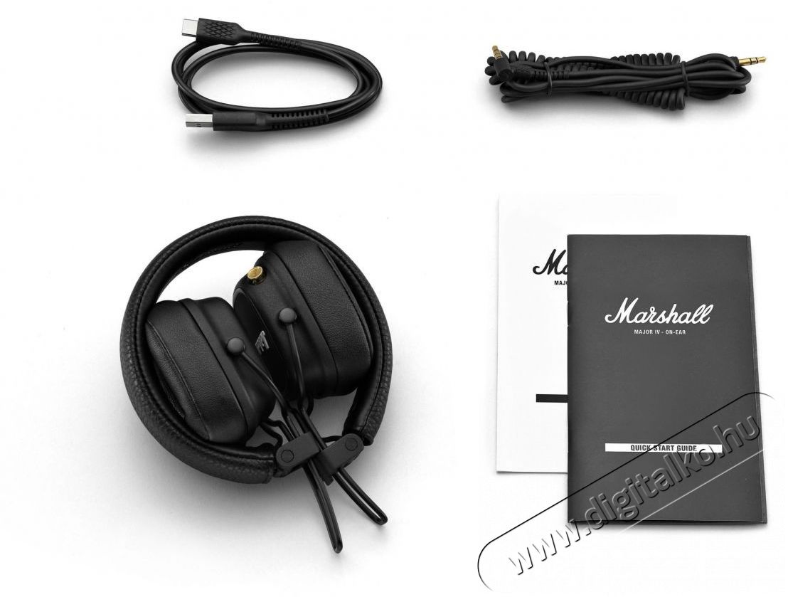 Marshall Major IV BT Fekete bluetooth fejhallgat&oacute; Audio-Video / Hifi / Multim&eacute;dia - F&uuml;l &eacute;s Fejhallgat&oacute;k - Fejhallgat&oacute; - 500848
