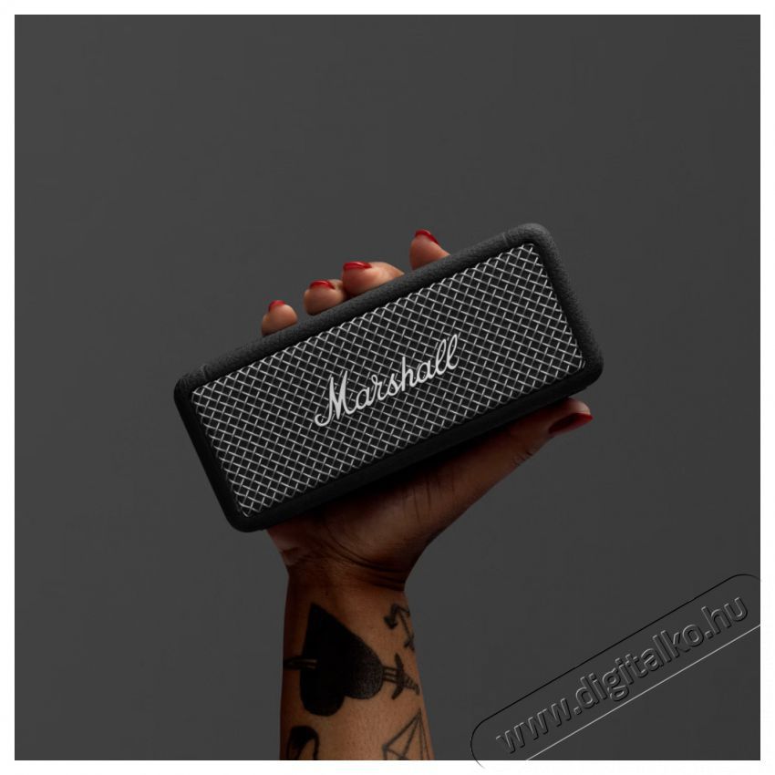 Marshall Emberton II BT Black - Steel Bluetooth hangsz&oacute;r&oacute; Audio-Video / Hifi / Multim&eacute;dia - Hordozhat&oacute;, vezet&eacute;k n&eacute;lk&uuml;li / bluetooth hangsug&aacute;rz&oacute; - Hordozhat&oacute;, vezet&eacute;k n&eacute;lk&uuml;li / bluetooth hangsug&aacute;rz&oacute; - 500870