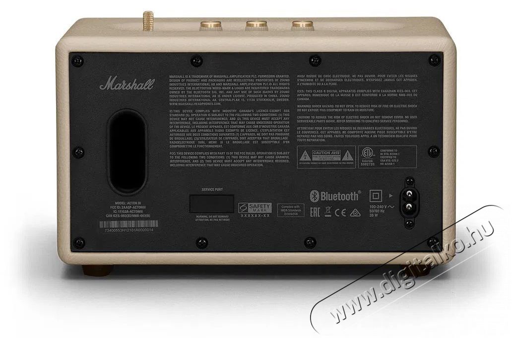 Marshall Acton III Cream Audio-Video / Hifi / Multim&eacute;dia - Hordozhat&oacute;, vezet&eacute;k n&eacute;lk&uuml;li / bluetooth hangsug&aacute;rz&oacute; - Hordozhat&oacute;, vezet&eacute;k n&eacute;lk&uuml;li / bluetooth hangsug&aacute;rz&oacute; - 521527