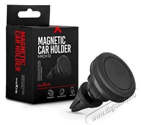 MAXLIFE TF-0051 univerz&aacute;lis szellőzőr&aacute;csba illeszthető m&aacute;gneses fekete aut&oacute;s telefon tart&oacute; Aut&oacute;hifi / Aut&oacute; felszerel&eacute;s - Aut&oacute;s tart&oacute; - 405620