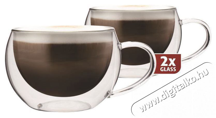 Maxxo Thermal poharak DH913 cappucino 2db 300ml Konyhai term&eacute;kek - Konyhai eszk&ouml;z - K&eacute;szlet / szett - 525321