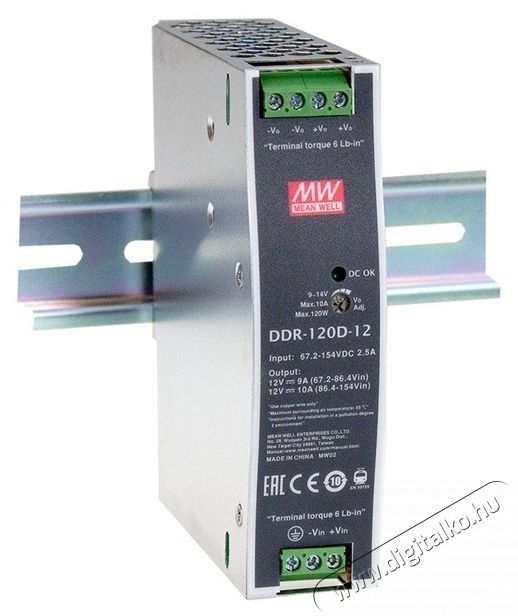 MEAN WELL DDR-120B-48 48VDC 2,1A 120W 4kV-ig szigetelt 1 kimenetű DC/DC konverter H&aacute;ztart&aacute;s / Otthon / K&uuml;lt&eacute;r - Egy&eacute;b h&aacute;ztart&aacute;si term&eacute;k - 452118