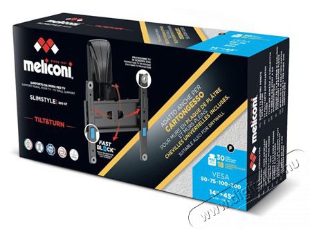 Meliconi Slimstyle Plus 200ST FB DW 14 Tv kieg&eacute;sz&iacute;tők - Fali tart&oacute; / konzol - Fali tv tart&oacute; - 506963