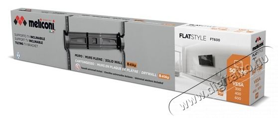 Meliconi Flatstyle FT600 DW 50 Tv kieg&eacute;sz&iacute;tők - Fali tart&oacute; / konzol - Fali tv tart&oacute; - 514209
