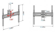 Meliconi Flatstyle FTR400 DW 40 Tv kieg&eacute;sz&iacute;tők - Fali tart&oacute; / konzol - Fali tv tart&oacute; - 514208