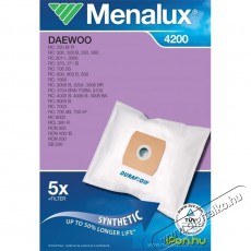 Menalux 4200 5 db szintetikus porzsák+1 mikroszűrő Háztartás / Otthon / Kültér - Porszívó / takarítógép - Porzsák / portartály - 384633
