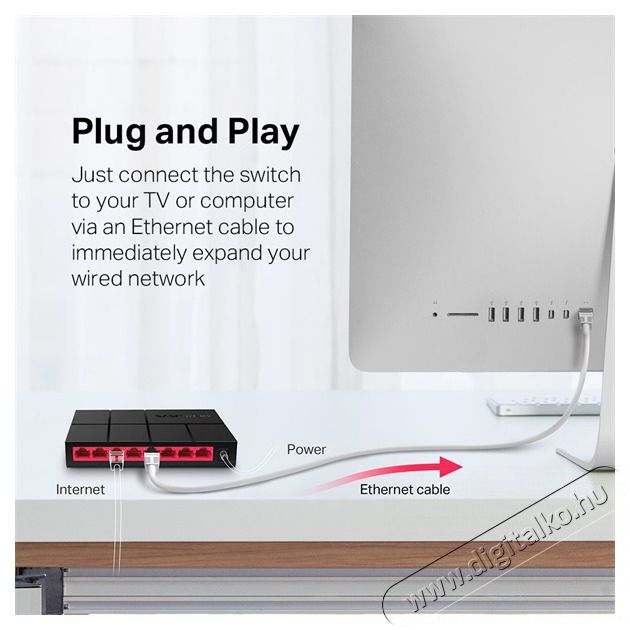 Mercusys MS108G 8port 10/100/1000Mbps nem menedzselhető asztali Switch Iroda &eacute;s sz&aacute;m&iacute;t&aacute;stechnika - H&aacute;l&oacute;zat - Switch - 396543