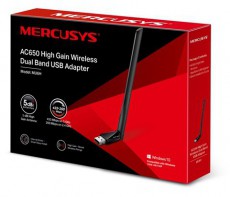 Mercusys MU6H AC650 High Gain Vezet&eacute;k n&eacute;lk&uuml;li Dual Band USB Adapter Iroda &eacute;s sz&aacute;m&iacute;t&aacute;stechnika - H&aacute;l&oacute;zat - Vezet&eacute;k n&eacute;lk&uuml;li adapter - 396506