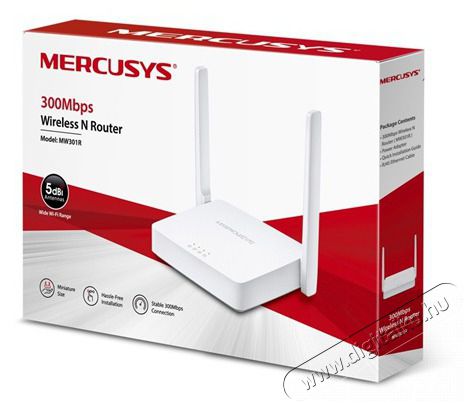 Mercusys MW301R 300Mbps Vezet&eacute;k n&eacute;lk&uuml;li Router Iroda &eacute;s sz&aacute;m&iacute;t&aacute;stechnika - H&aacute;l&oacute;zat - Router - 448041