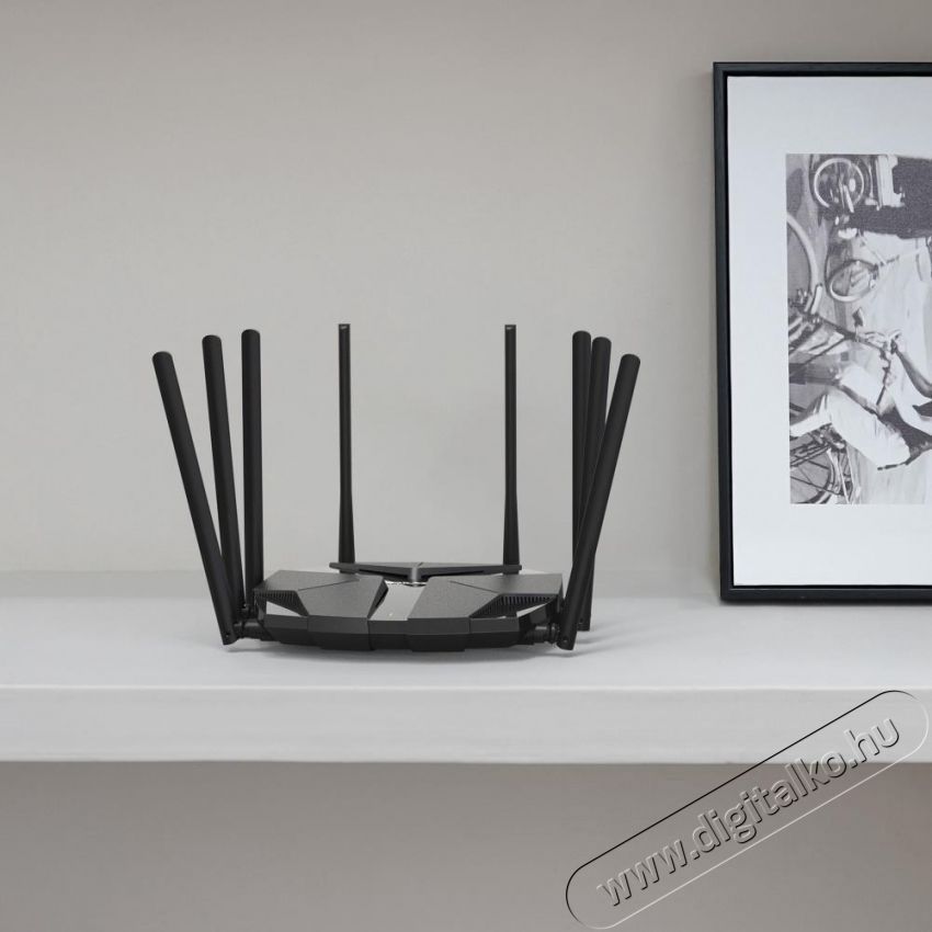 Mercusys MR90X vezet&eacute;k n&eacute;lk&uuml;li router, AX6000, Wi-Fi 6 Iroda &eacute;s sz&aacute;m&iacute;t&aacute;stechnika - H&aacute;l&oacute;zat - Router - 531423