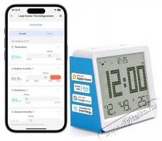 Meross Smart Temperature and Humidity Sensor MS130-EU H&aacute;ztart&aacute;s / Otthon / K&uuml;lt&eacute;r - Biztons&aacute;gtechnika - Kieg&eacute;sz&iacute;tő - 519545