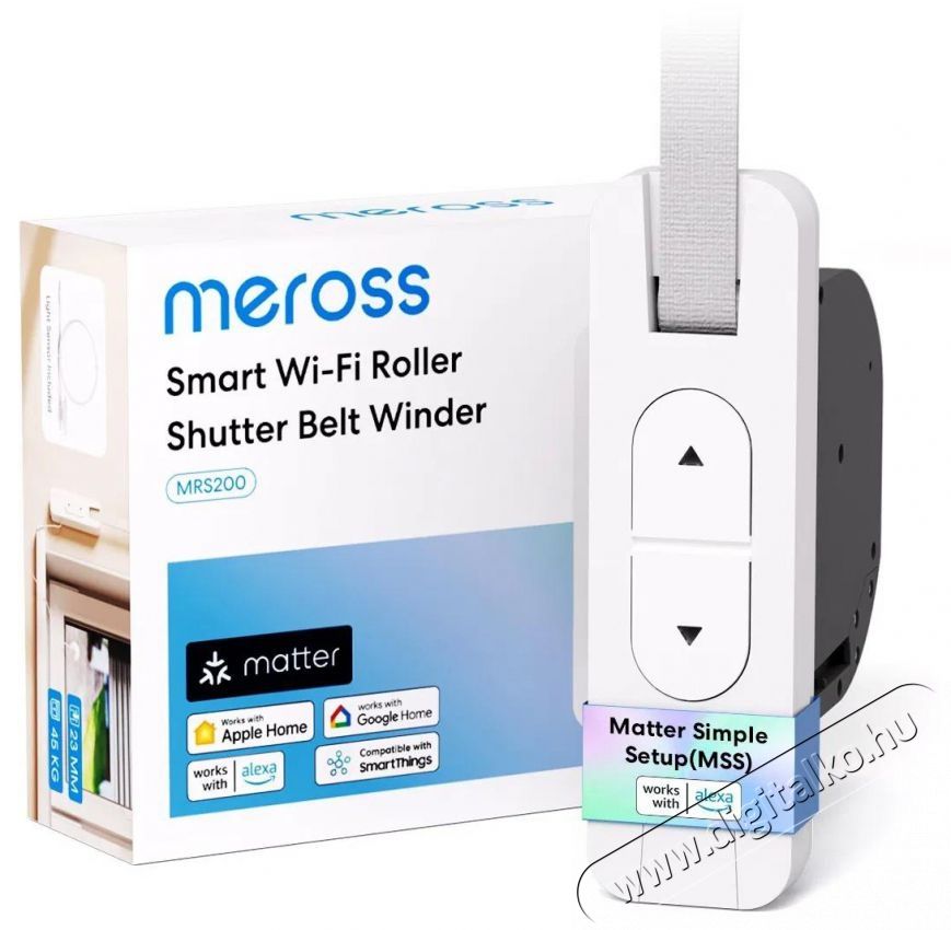 Meross Matter Compatible Smart Wi-Fi Roller Shutter Belt Winder Mobil / Kommunik&aacute;ci&oacute; / Smart - Okos eszk&ouml;z - Egy&eacute;b okos eszk&ouml;z - 521600