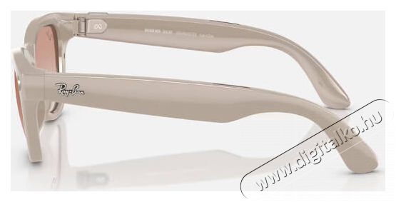 META RAY-BAN Meta Skyler (Standard) Smart Glasses - Shiny Chalky Gray, Transitions Sapphire Mobil / Kommunik&aacute;ci&oacute; / Smart - VR virtu&aacute;lis szem&uuml;veg - 521636