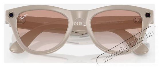 META RAY-BAN Meta Skyler (Standard) Smart Glasses - Shiny Chalky Gray, Transitions Sapphire Mobil / Kommunik&aacute;ci&oacute; / Smart - VR virtu&aacute;lis szem&uuml;veg - 521636