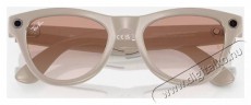 META RAY-BAN Meta Skyler (Standard) Smart Glasses - Shiny Chalky Gray, Transitions Sapphire - Mobil / Kommunikáció / Smart - VR virtuális szemüveg - 521636