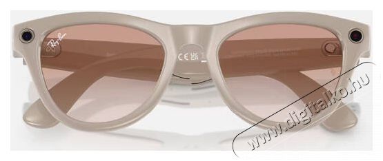 META RAY-BAN Meta Skyler (Standard) Smart Glasses - Shiny Chalky Gray, Transitions Sapphire Mobil / Kommunik&aacute;ci&oacute; / Smart - VR virtu&aacute;lis szem&uuml;veg - 521636