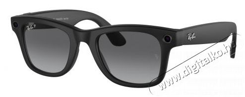 META RAY-BAN Meta Wayfarer Glasses - Matte Black, Polarized Gradient Graphite Mobil / Kommunik&aacute;ci&oacute; / Smart - VR virtu&aacute;lis szem&uuml;veg - 521625