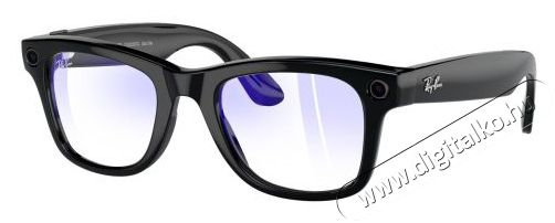 META RAY-BAN Meta Wayfarer (Standard) Smart Glasses - Shiny Black, Clear Mobil / Kommunik&aacute;ci&oacute; / Smart - VR virtu&aacute;lis szem&uuml;veg - 521631