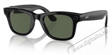 META RAY-BAN Meta Wayfarer (Standard) Smart Glasses - Shiny Black, G15 Green Mobil / Kommunik&aacute;ci&oacute; / Smart - VR virtu&aacute;lis szem&uuml;veg - 521618