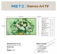 Metz 55MUE7800Z Telev&iacute;zi&oacute;k - LED telev&iacute;zi&oacute; - UHD 4K felbont&aacute;s&uacute; - 505925