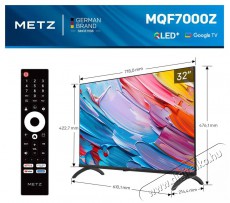 Metz 32MQF7000Z QLED Telev&iacute;zi&oacute; Telev&iacute;zi&oacute;k - LED telev&iacute;zi&oacute; - 720p HD Ready felbont&aacute;s&uacute; - 512087