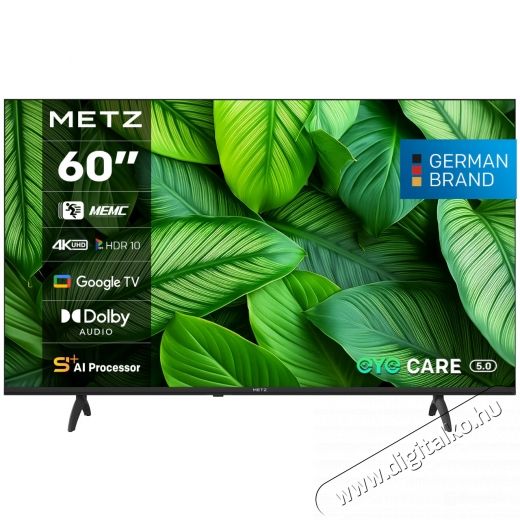 Metz 60MUF7000Z LED telev&iacute;zi&oacute;, 152 cm, Smart Google TV, 4K Ultra HD, E energiaoszt&aacute;ly (2025-os modell) Telev&iacute;zi&oacute;k - LED telev&iacute;zi&oacute; - UHD 4K felbont&aacute;s&uacute; - 535454