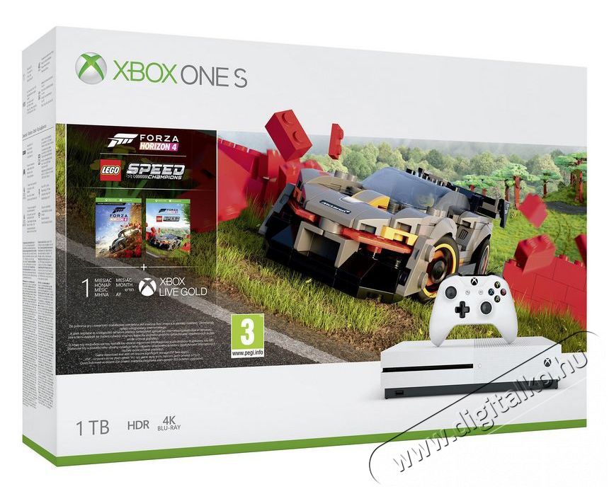 Microsoft Xbox One S 1TB + Forza Horizon 4 + LEGO Iroda &eacute;s sz&aacute;m&iacute;t&aacute;stechnika - J&aacute;t&eacute;k konzol - Xbox One konzol - 354483