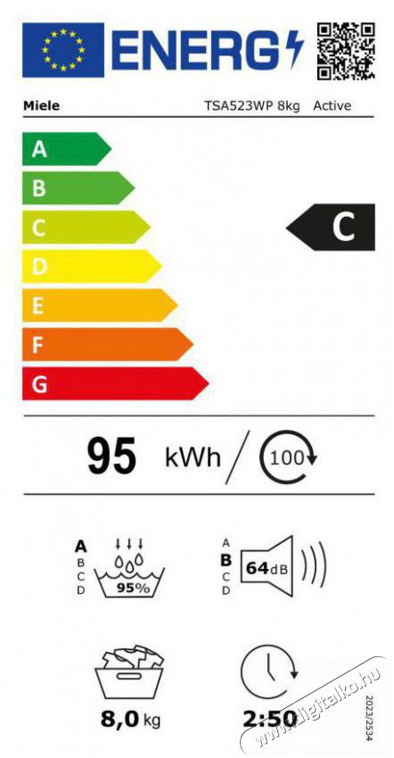 Miele TSA 523 WP H&aacute;ztart&aacute;s / Otthon / K&uuml;lt&eacute;r - Mos&oacute;g&eacute;p / sz&aacute;r&iacute;t&oacute;g&eacute;p - Sz&aacute;r&iacute;t&oacute;g&eacute;p - 515642