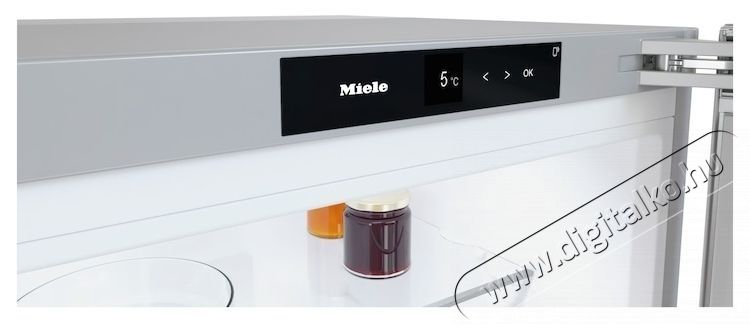 Miele KS 4783 DD, Egyajt&oacute;s hűtőszekr&eacute;ny, 399 l, DailyFresh, DynaCool, SoftClose, FlexiBoard, ComfortClean, M 185 cm, D energiaoszt&aacute;ly, fekete Konyhai term&eacute;kek - Hűtő, fagyaszt&oacute; (szabadon&aacute;ll&oacute;) - Egyajt&oacute;s hűtő - 534377