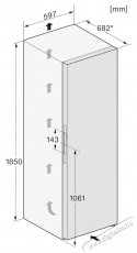 Miele KS 4783 DD, Egyajt&oacute;s hűtőszekr&eacute;ny, 399 l, DailyFresh, DynaCool, SoftClose, FlexiBoard, ComfortClean, M 185 cm, D energiaoszt&aacute;ly, fekete Konyhai term&eacute;kek - Hűtő, fagyaszt&oacute; (szabadon&aacute;ll&oacute;) - Egyajt&oacute;s hűtő - 534377
